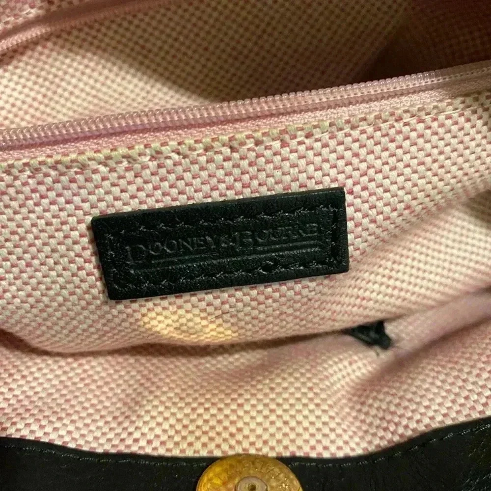Dooney & Bourke Black leather hobo handbag